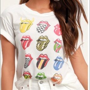 daydreamer rolling stones 12 tongues boyfriend tee